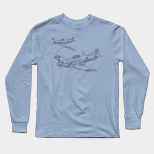 WW2 Warcraft Plane Long Sleeve T-Shirt